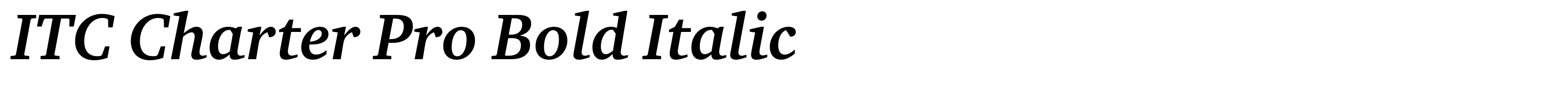 ITC Charter Pro Bold Italic